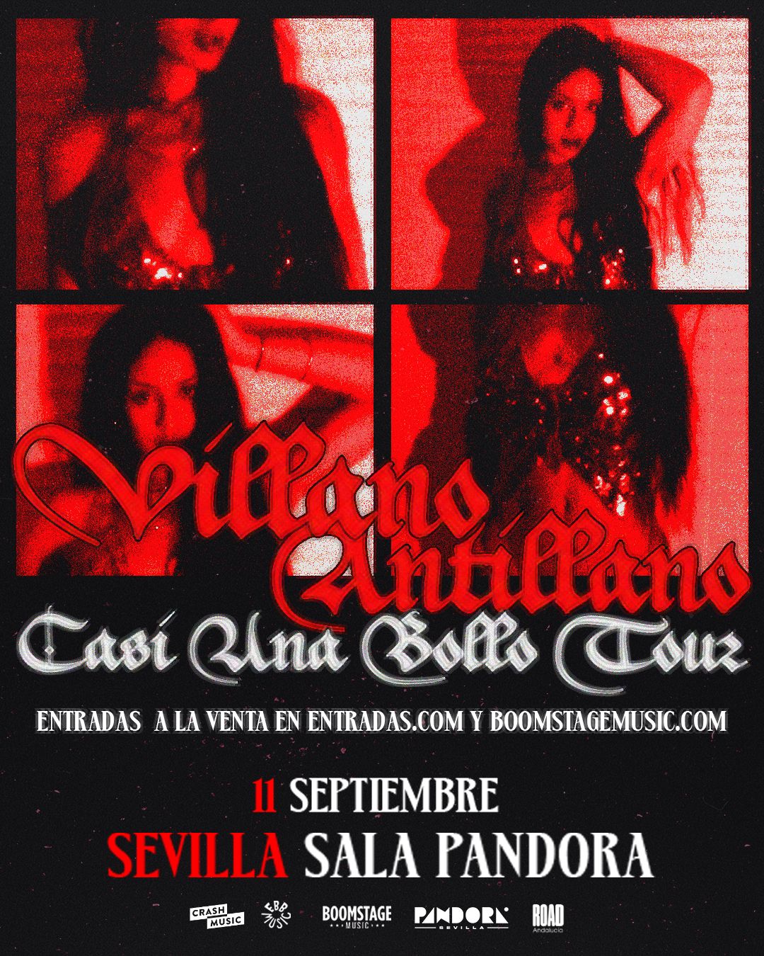 CONCIERTO VILLANO ANTILLANO - SEVILLA - SALA PANDORA - VIERNES 11 DE SEPTIEMBRE