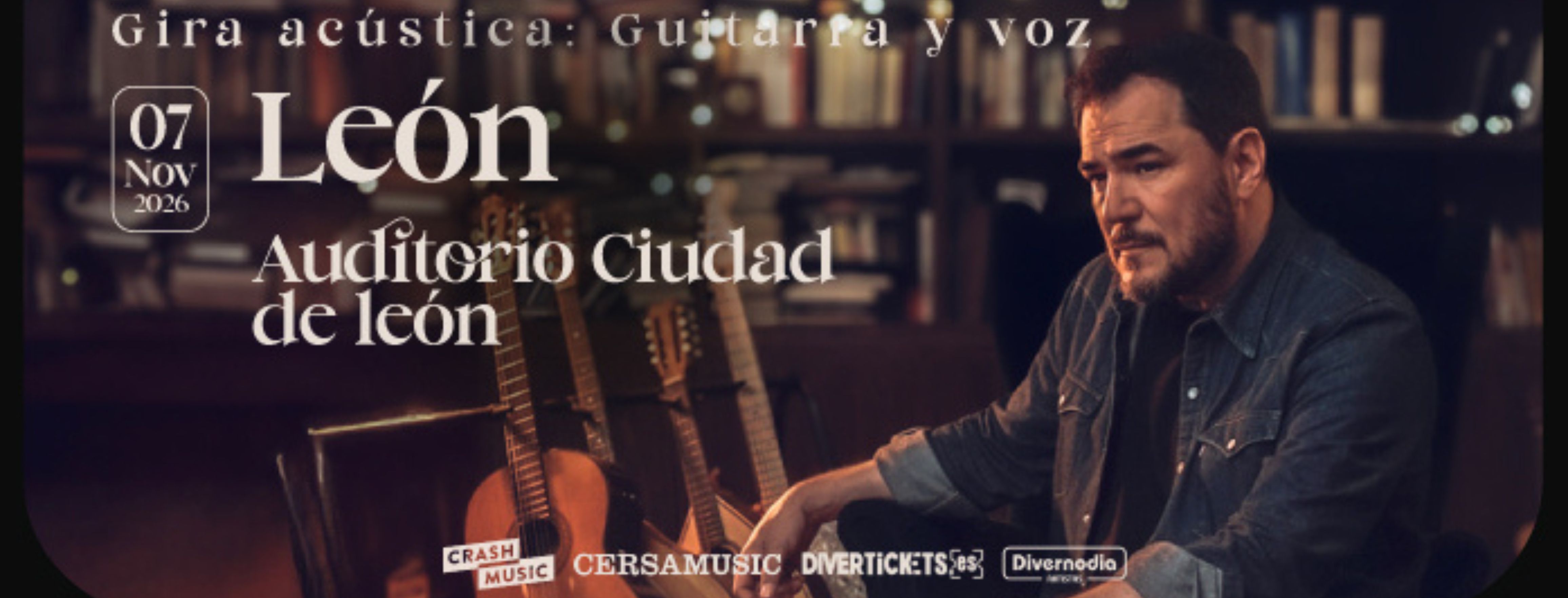 Imagen CONCIERTO ISMAEL SERRANO - LEÓN - AUDITORIO CIUDAD DE LEÓN - SÁBADO 7 DE NOVIEMBRE 
