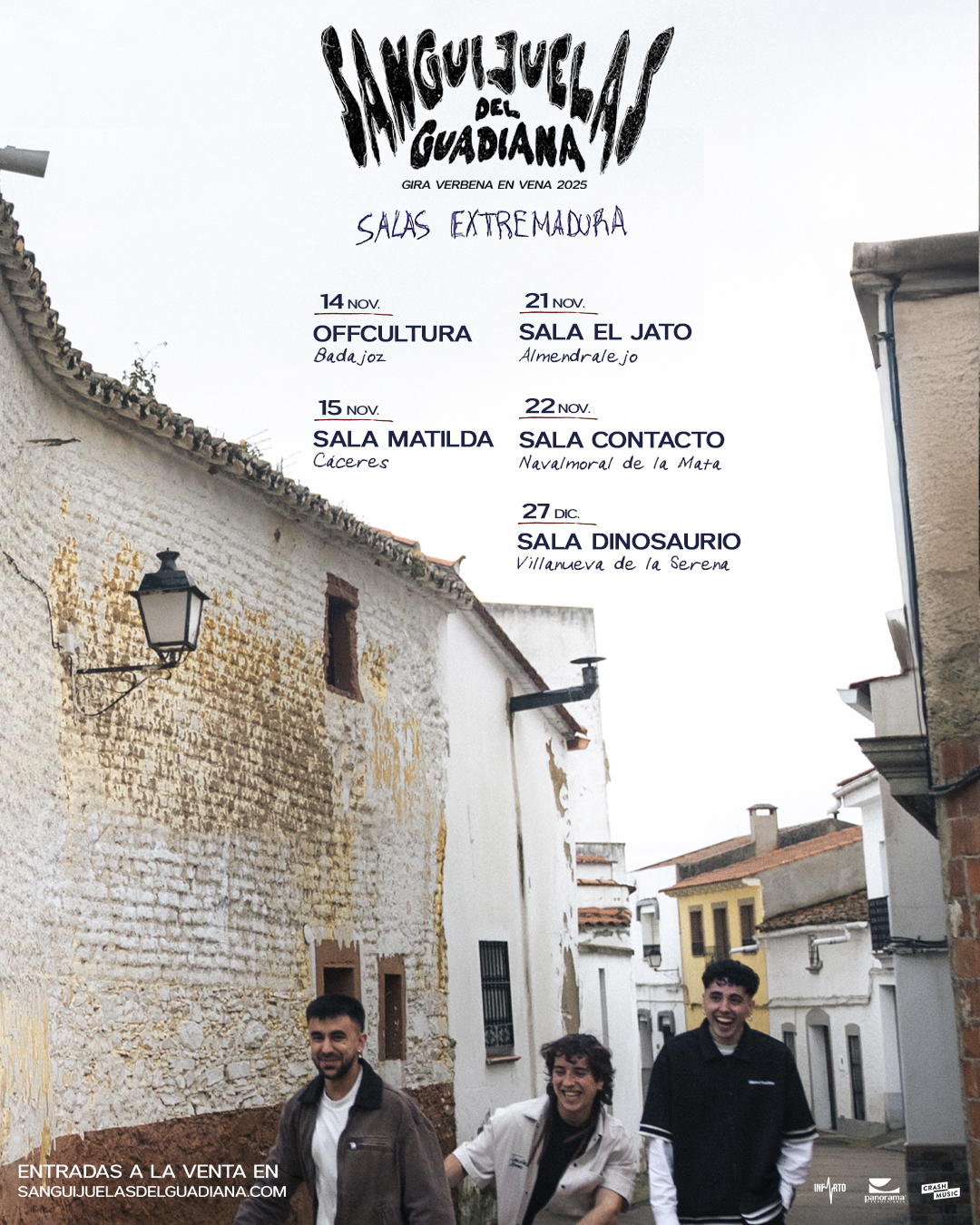 CONCIERTO SANGUIJUELAS DEL GUADIANA - BADAJOZ - SALA OFF CULTURA - VIERNES, 14 DE NOVIEMBRE