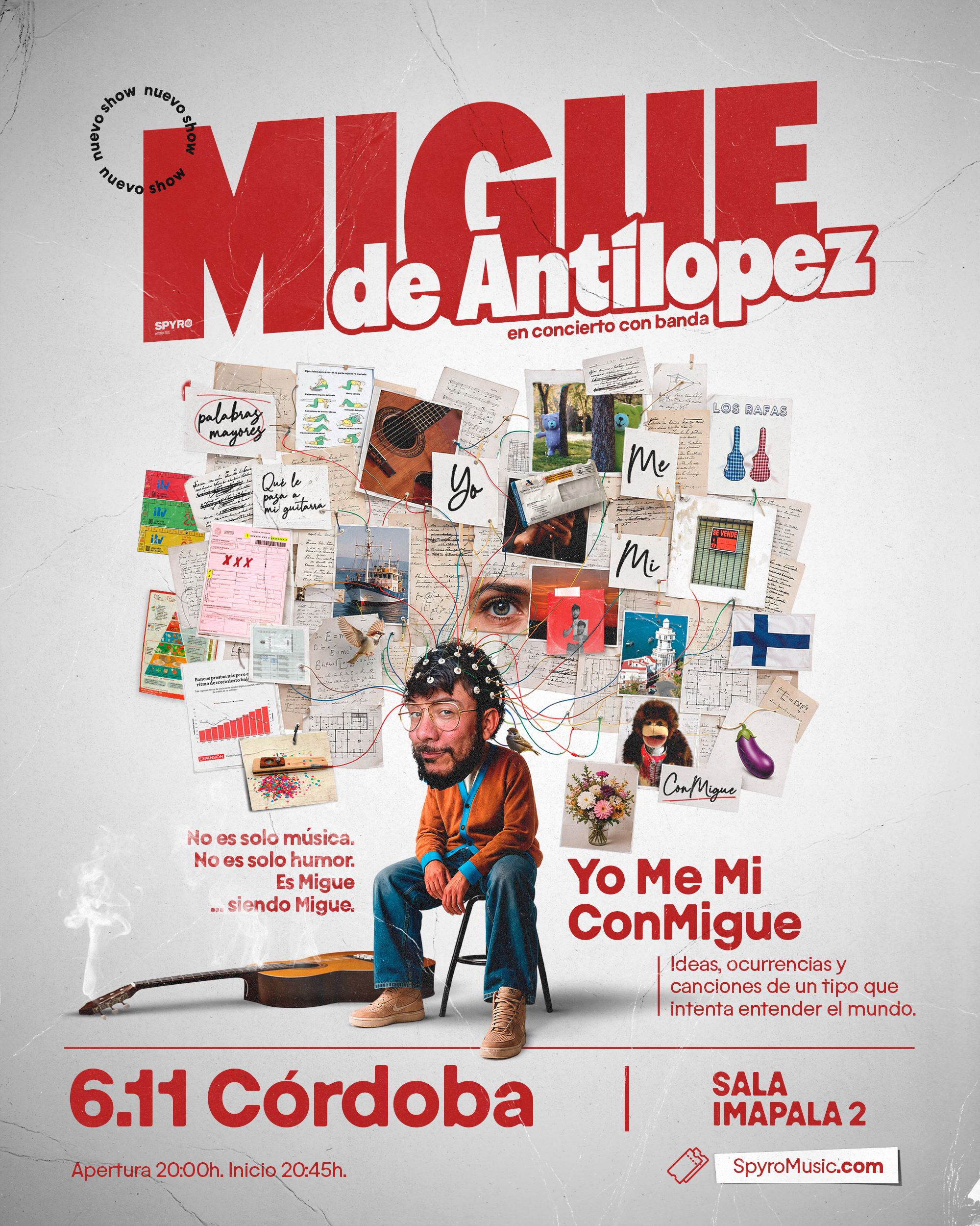 CONCIERTO MIGUE DE ANTÍLOPEZ - CÓRDOBA - SALA 2 IMPALA - VIERNES 6 DE NOVIEMBRE