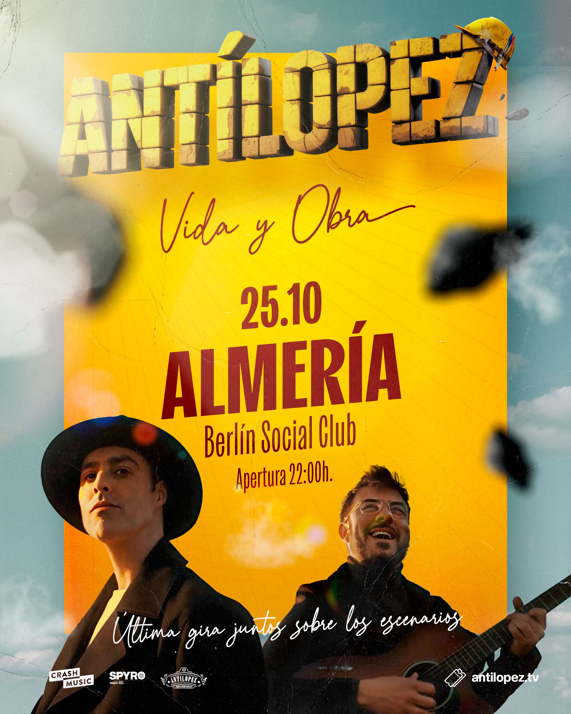 CONCIERTO ANTÍLOPEZ - ALMERÍA - SALA BERLÍN SOCIAL CLUB - SÁBADO, 25 DE OCTUBRE