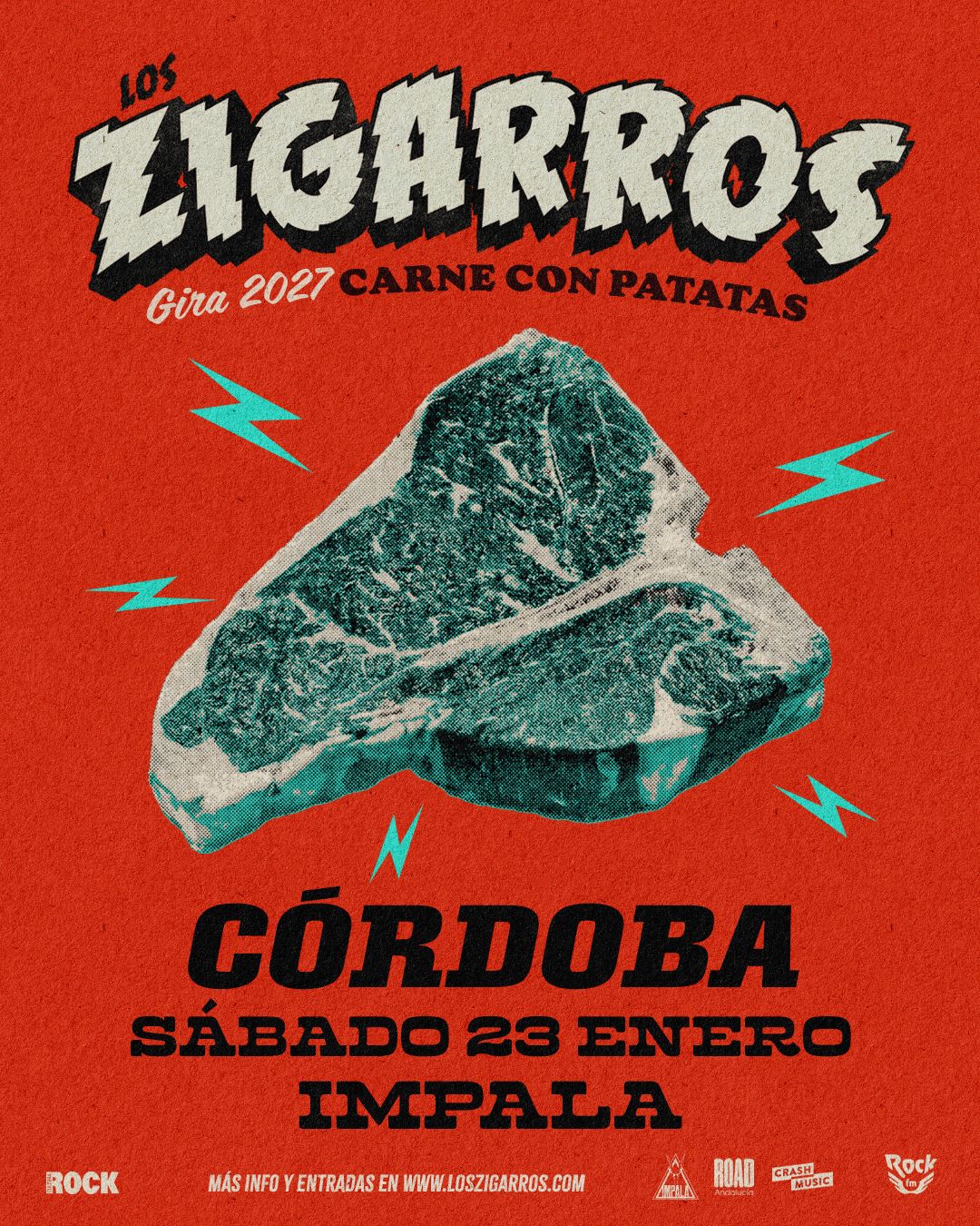 CONCIERTO LOS ZIGARROS - CÓRDOBA - SALA IMPALA - SÁBADO 23 DE ENERO