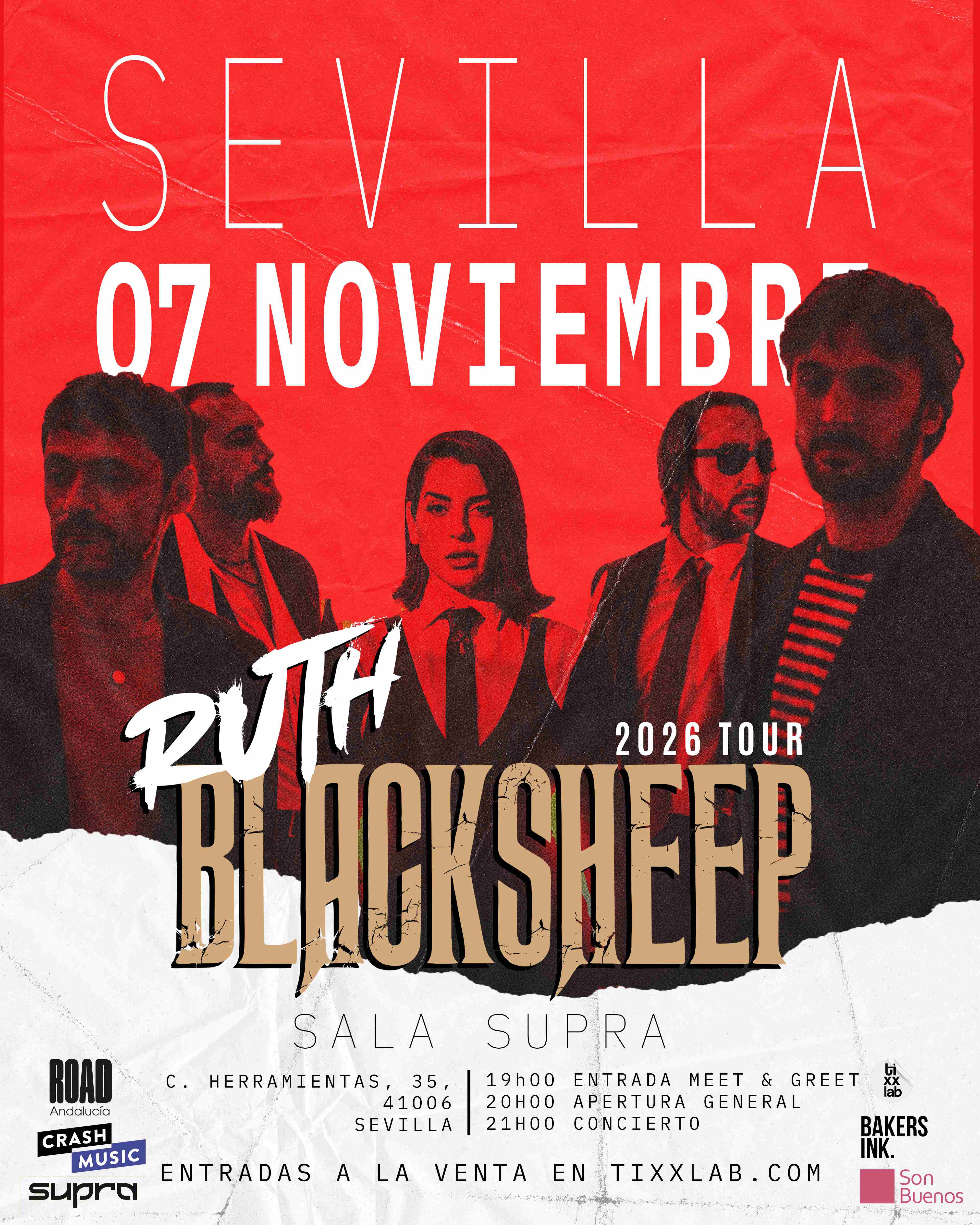CONCIERTO RUTH - SEVILLA - SALA SUPRA - SÁBADO 7 DE NOVIEMBRE