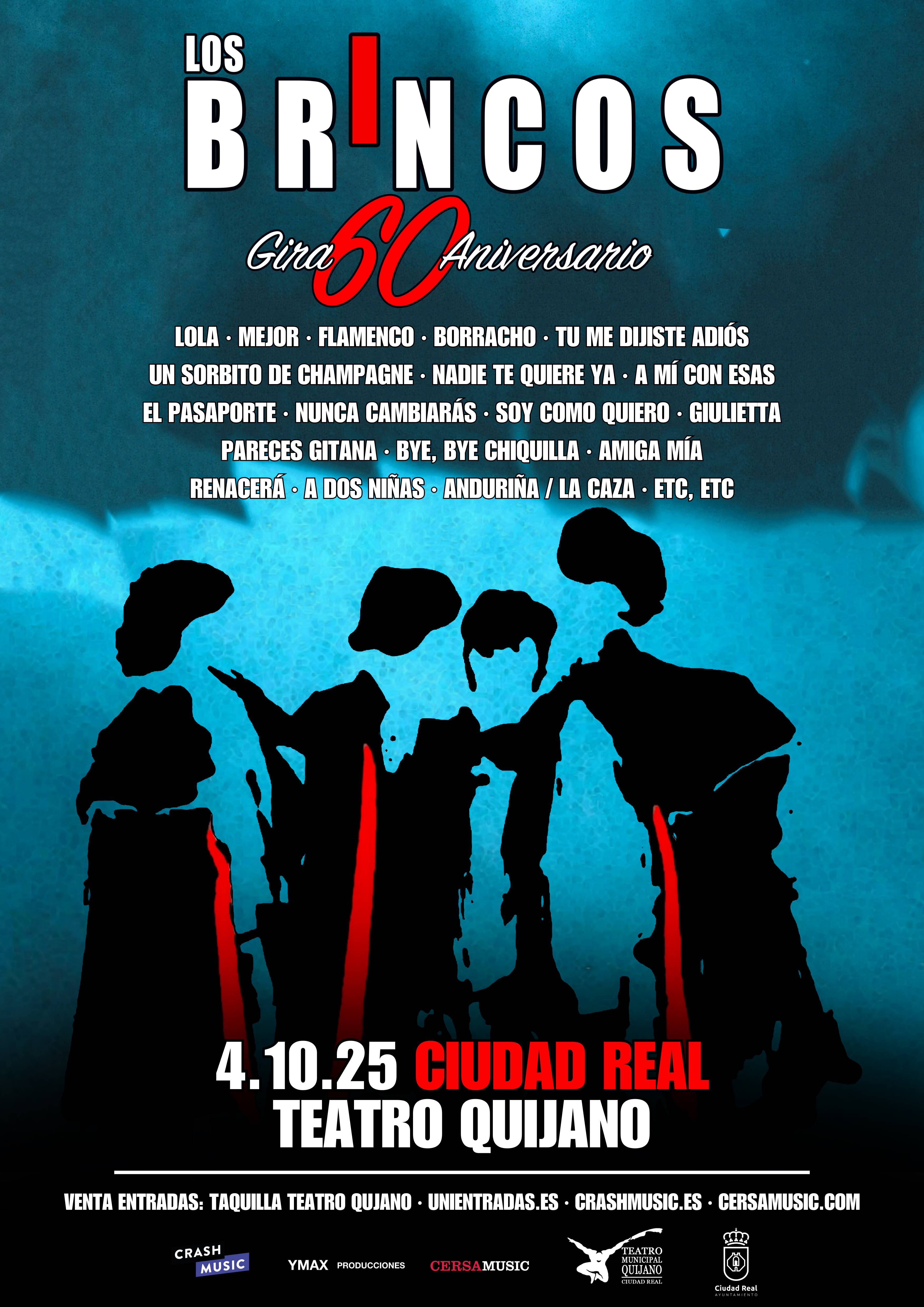 CONCIERTO DE LOS BRINCOS - CIUDAD REAL - TEATRO QUIJANO - 4 DE OCTUBRE