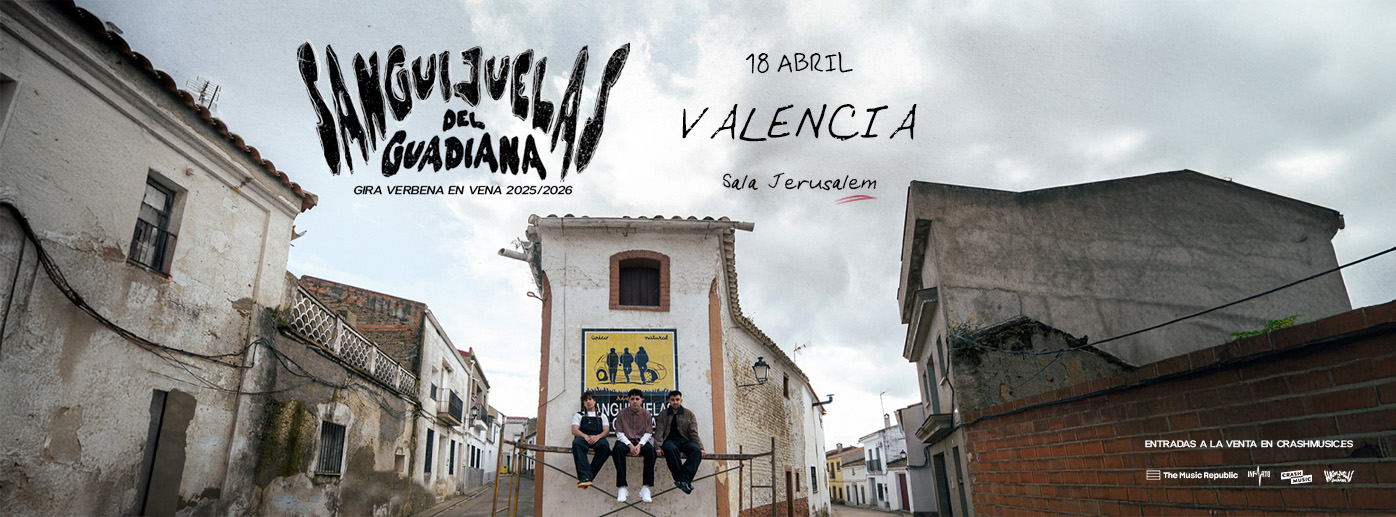Imagen CONCIERTO DE SANGUIJUELAS DEL GUADIANA - VALENCIA - SALA JERUSALEM - SÁBADO 18 DE ABRIL