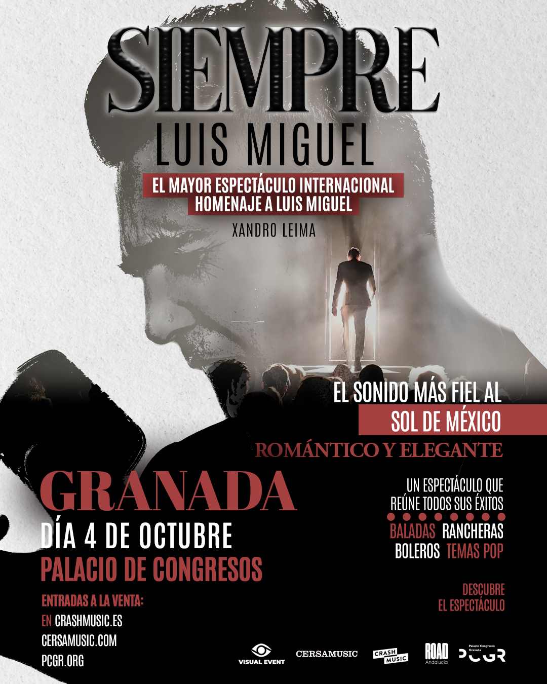 CONCIERTO SIEMPRE LUIS MIGUEL - GRANADA - PALACIO DE CONGRESOS DE GRANADA - DOMINGO 4 DE OCTUBRE