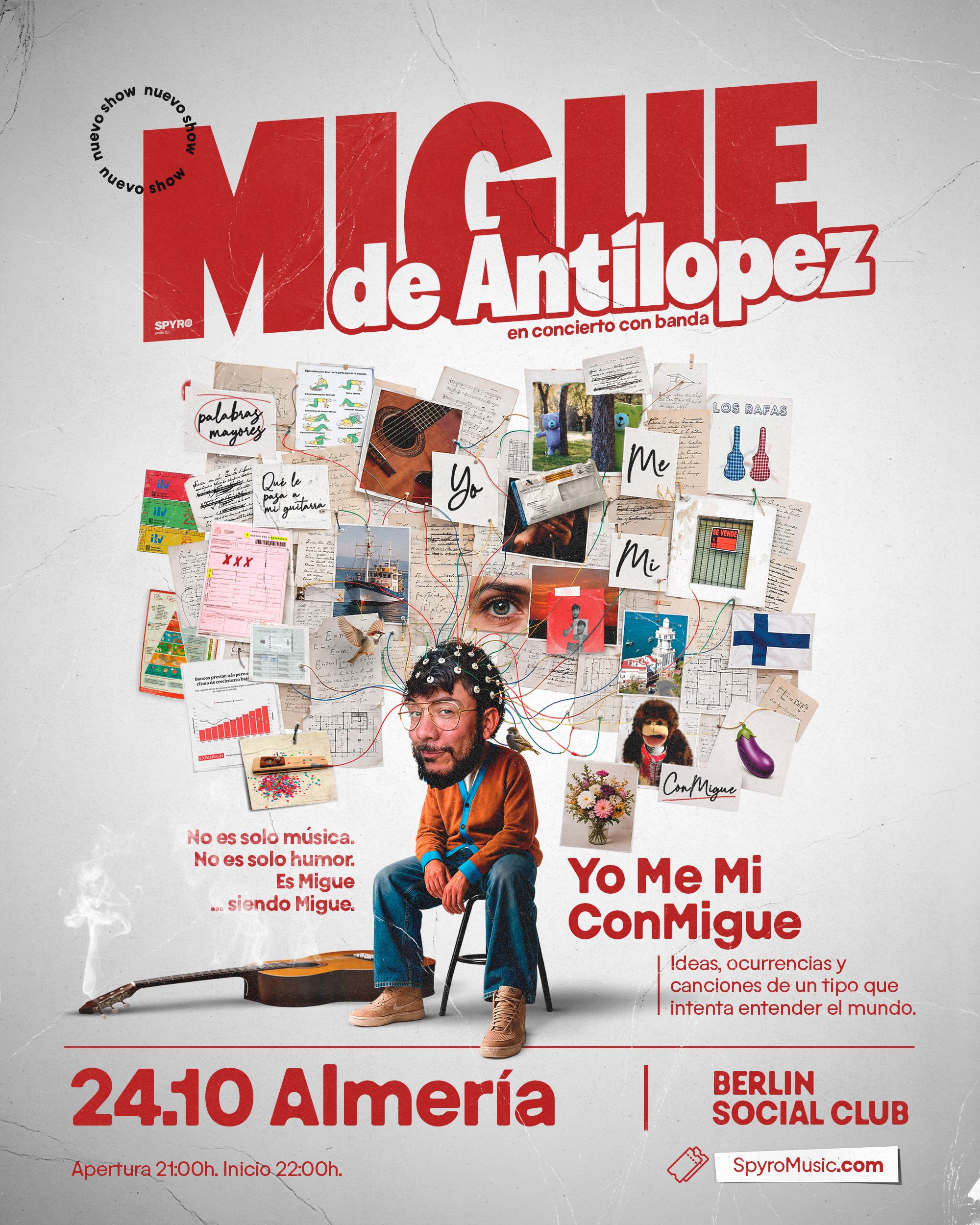 CONCIERTO MIGUE DE ANTÍLOPEZ - ALMERÍA - SALA BERLÍN SOCIAL CLUB - SÁBADO 24 DE OCTUBRE