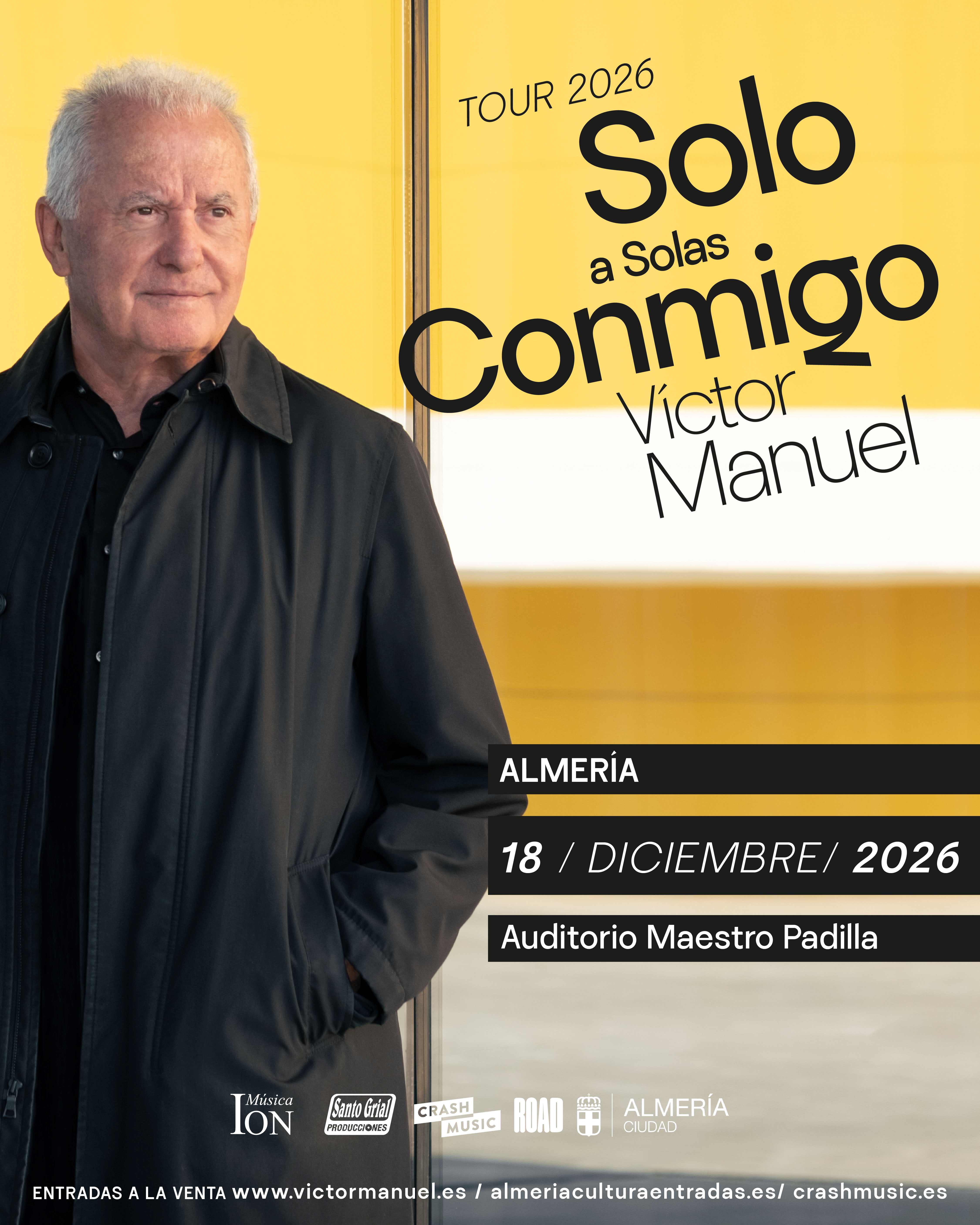 CONCIERTO VICTOR MANUEL - ALMERÍA - AUDITORIO MAESTRO PADILLA - VIERNES 18 DE DICIEMBRE