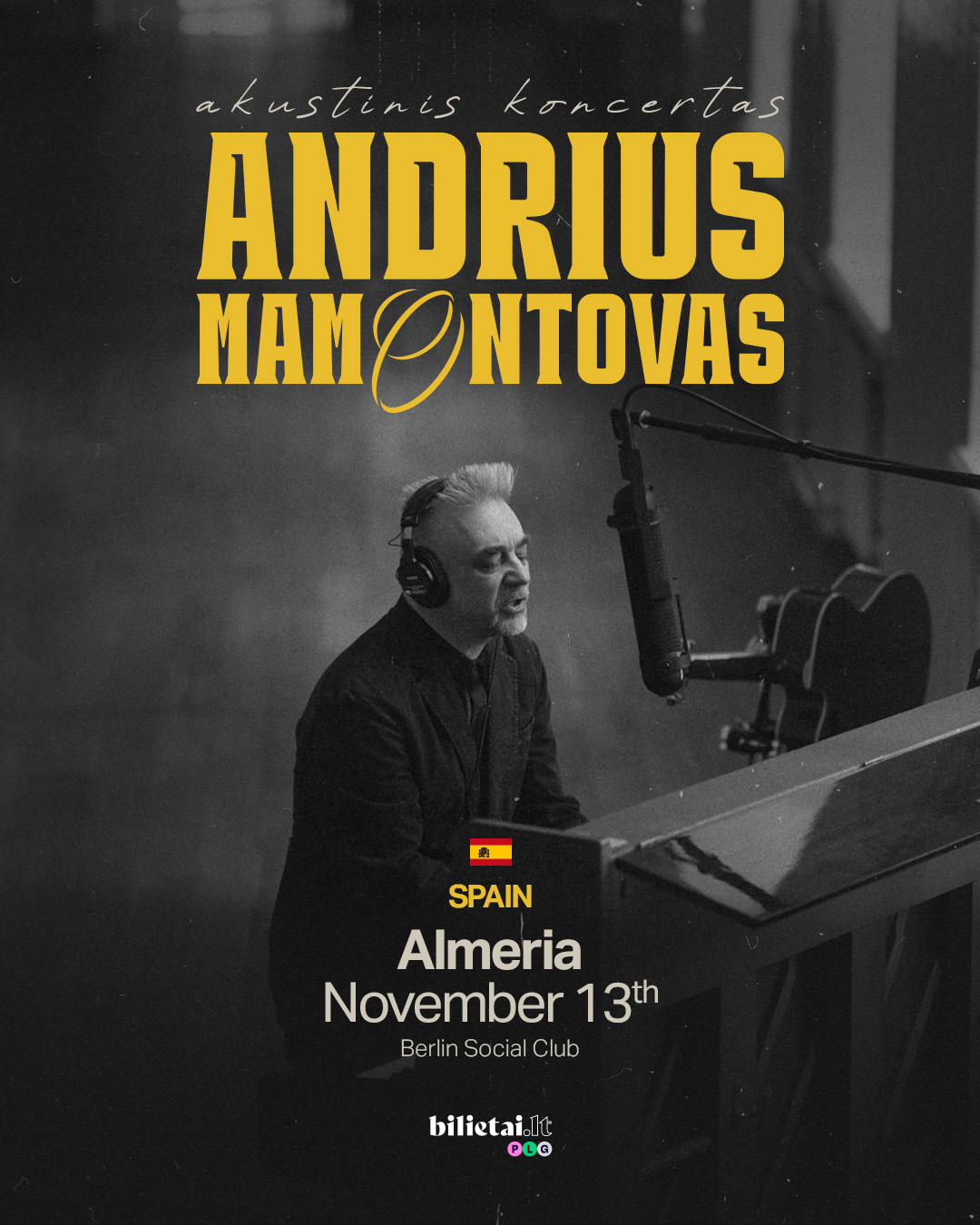 Imagen CONCIERTO DE ANDRIUS MAMONTOVAS - ALMERÍA - BERLÍN SOCIAL CLUB - JUEVES, 13 DE NOVIEMBRE
