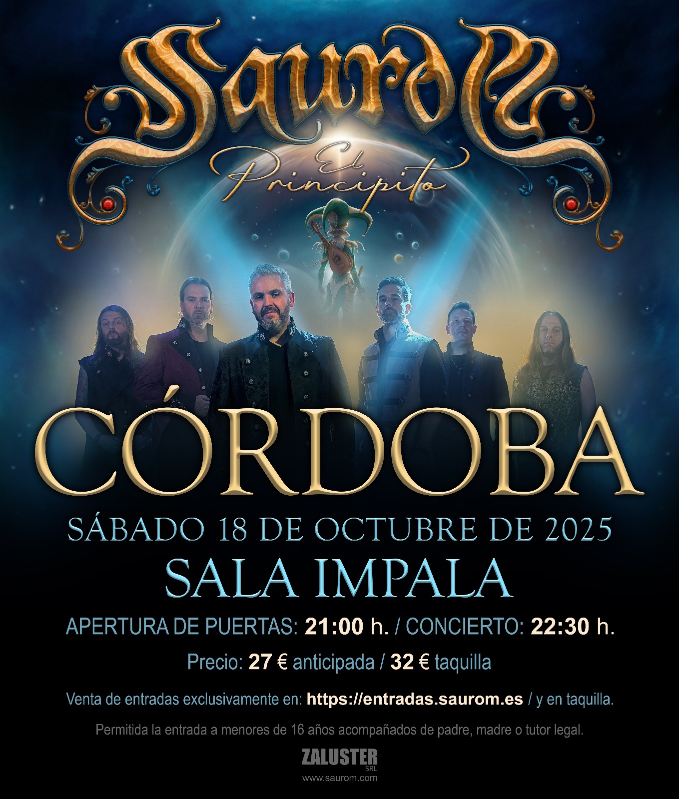CONCIERTO SAUROM - CÓRDOBA - SALA IMPALA - SÁBADO, 18 DE OCTUBRE