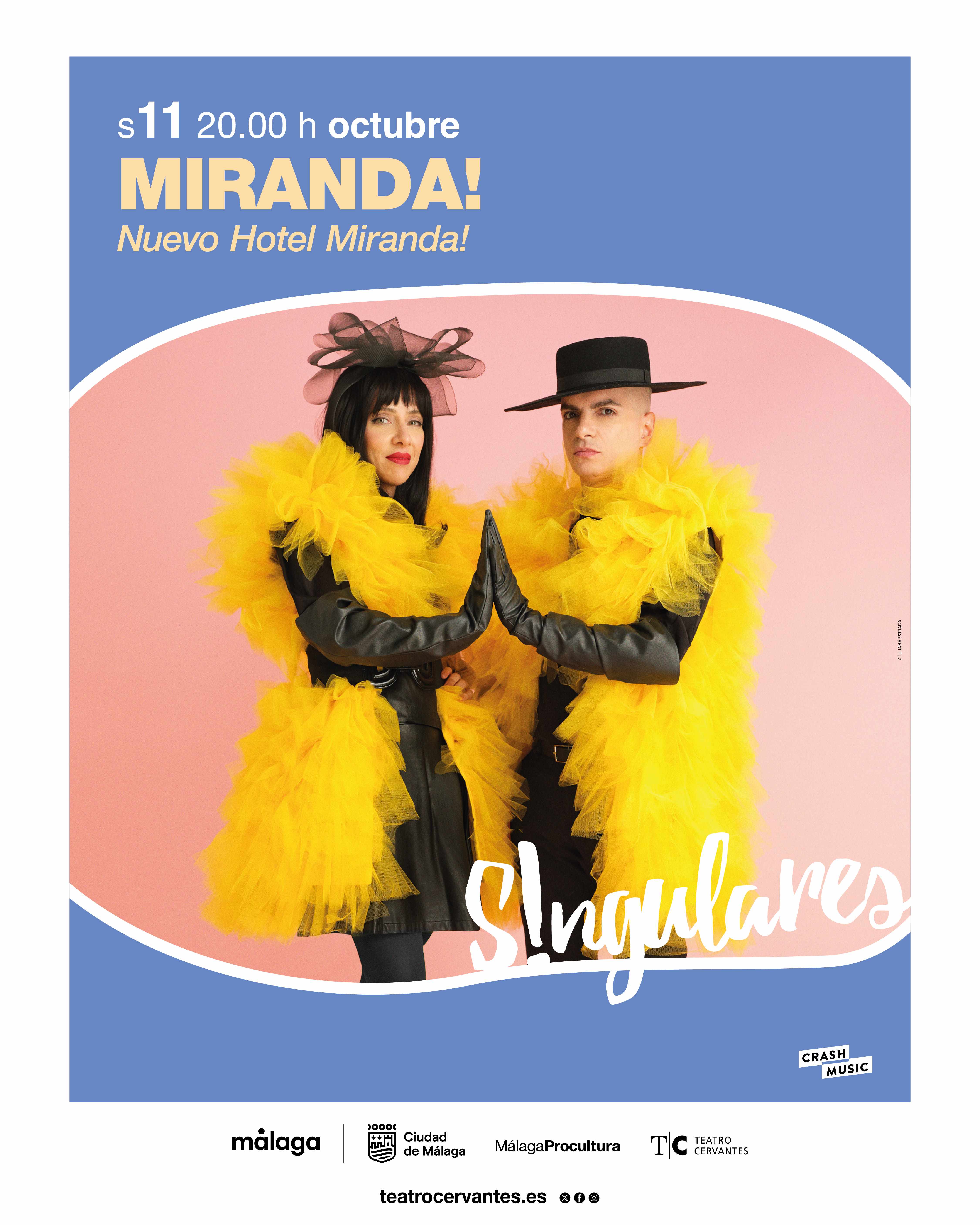 CONCIERTO MIRANDA - MÁLAGA - TEATRO CERVANTES - SÁBADO, 11 DE OCTUBRE